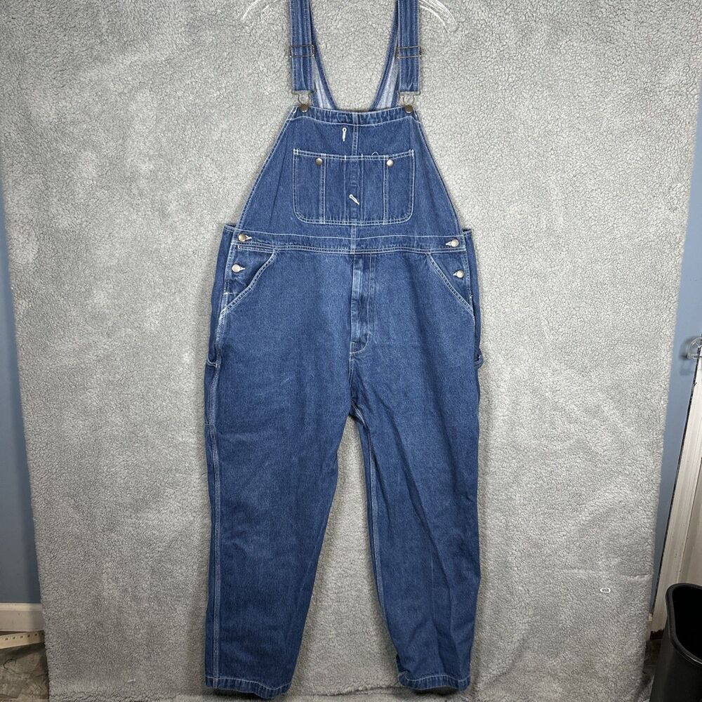 Diamondback Work Wear Carpenter Bib Denim Overalls Men’s 40x30